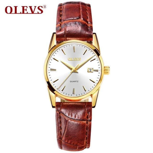 OLEVS Mens Watches Top Brand Luxury Quartz Wrist watch reloj hombre Fashion Casual Business Leather Men Watch Relogio Masculino