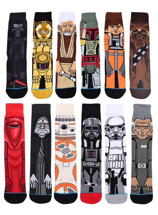 2018Hot Movie Star Wars Stockings For Adult Men Women Jedi Order Master Yoda Cosplay Cotton Funny Tide Long Star War Socks 1 Pai