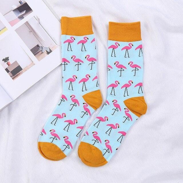 Cute Happy Socks Pink Women Men Short Cotton Socks With Print Casual Harajuku Designer Art Female Fashion For Couple Funny Socks