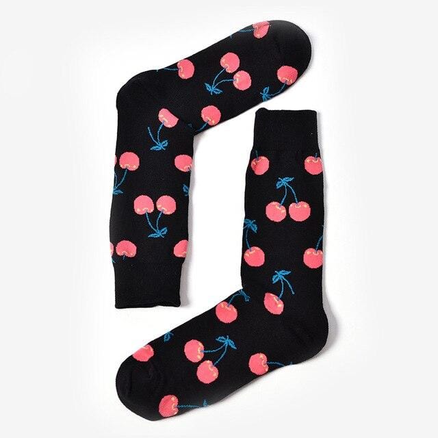 Cute Happy Socks Pink Women Men Short Cotton Socks With Print Casual Harajuku Designer Art Female Fashion For Couple Funny Socks