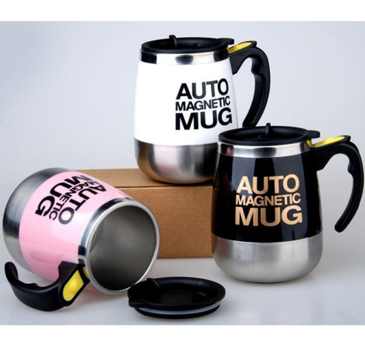 AUTO MAGNETIC MUG coffee milk mix cups 304 stainless steel tumbler Creative electric lazy Self stirring mug