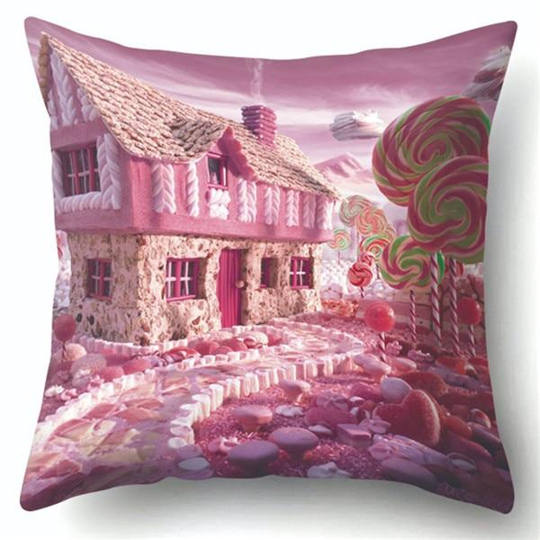 Van Gogh Oil Painting Style Cotton Cushion Cover 45x45cm Pillow Case For Sofa Car Chair Gift Cojines