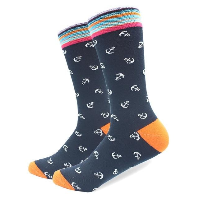 Chaussettes en coton peigné de haute qualité, motif Animal, Tube Long, drôles et heureux pour hommes, nouveauté, équipe de Skateboard, chaussettes folles décontractées