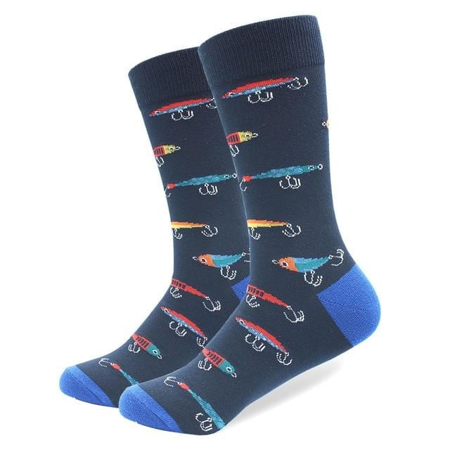 High Quality Combed Cotton Socks Animal Pattern Long Tube Funny Happy Men Socks Novelty Skateboard Crew Casual Crazy Socks