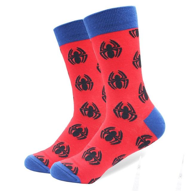 Chaussettes en coton peigné de haute qualité, motif Animal, Tube Long, drôles et heureux pour hommes, nouveauté, équipe de Skateboard, chaussettes folles décontractées