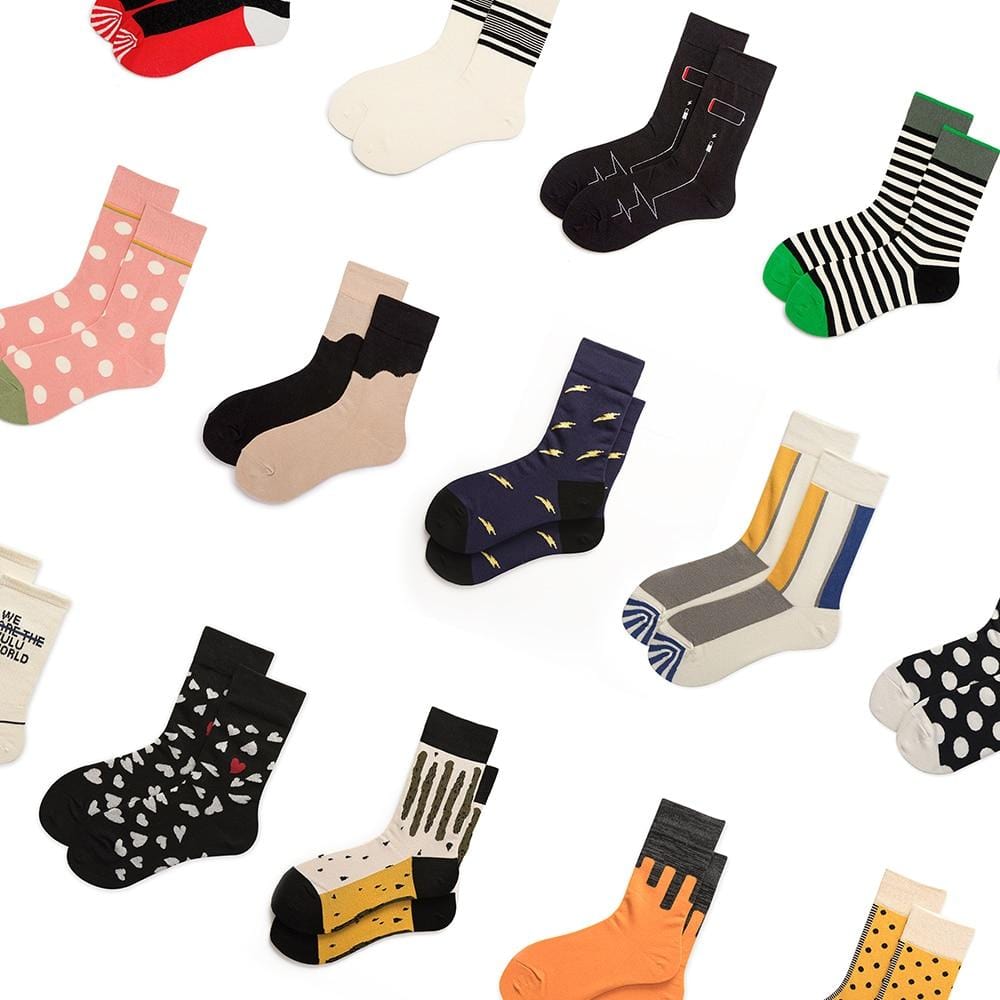 Chaud coloré heureux drôle hommes femmes chaussettes coton équipage amoureux chaussettes dessin animé décontracté coloré points dans tube chaussette