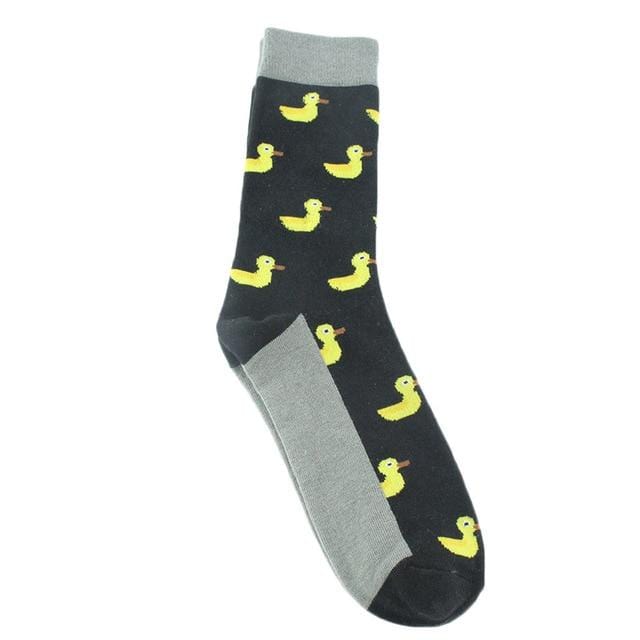 Men's Cotton Funny Socks Harajuku Creative Animal Food Happy Socks Men Dress Wedding Novelty Socks Clacetines Hombre Divertidos