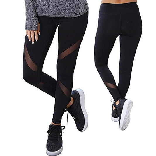 Casual Leggings Women Black Mesh fitness pants women High Waist Legins Push Up Punk Leggings Leggins Sexy workout sportleggings-Leggings-Ultrabasic