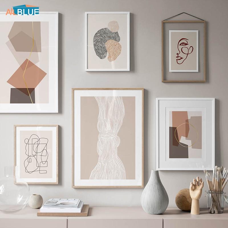 Minimalist Abstract Line Face Poster Canvas Prints Paintings For Living Room Wall Art Decorative Picture Nordic Decoration Home