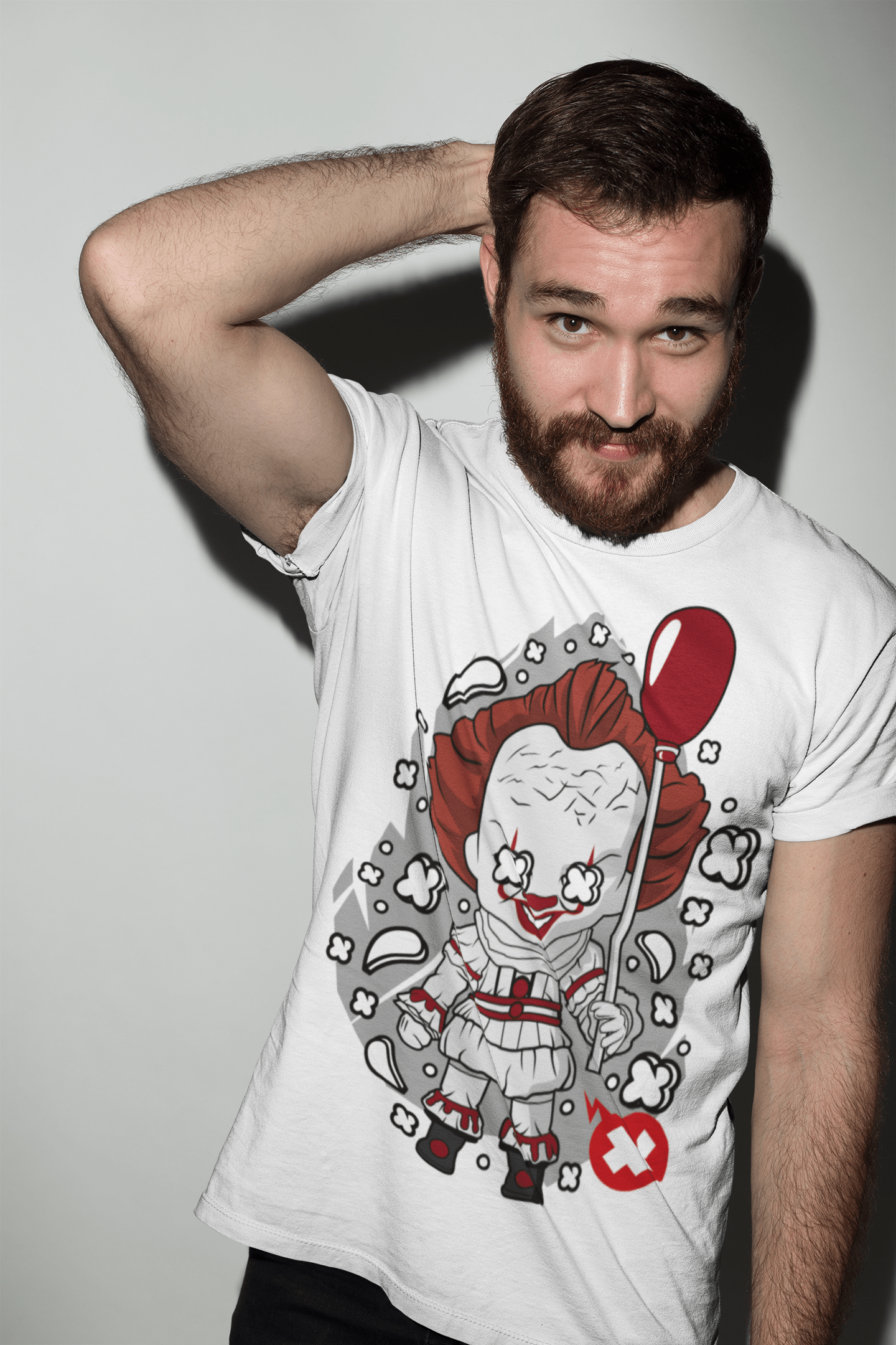 ULTRABASIC Men's T-Shirt Scary Clown - American Horror Novel - Movie Shirt