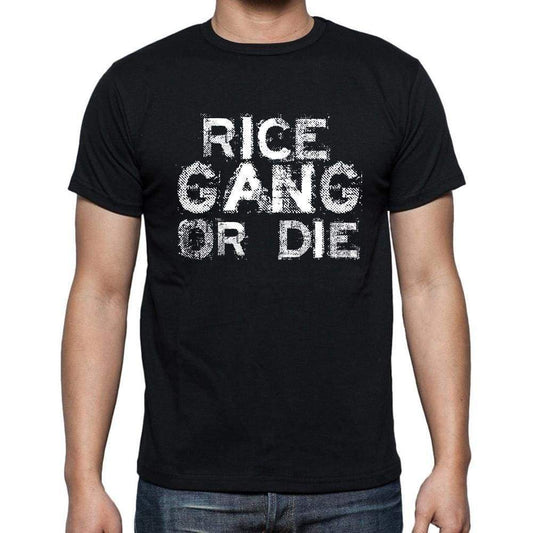 Rice Family Gang Tshirt Mens Tshirt Black Tshirt Gift T-Shirt 00033 - Black / S - Casual