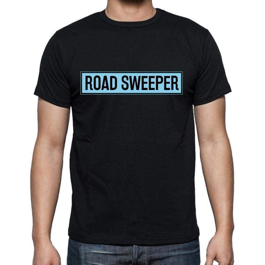 Road Sweeper T Shirt Mens T-Shirt Occupation S Size Black Cotton - T-Shirt