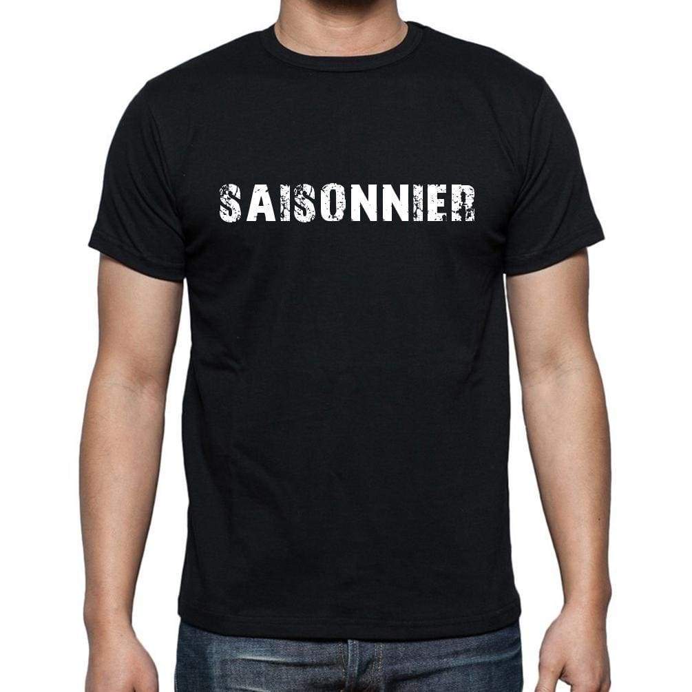 Saisonnier French Dictionary Mens Short Sleeve Round Neck T-Shirt 00009 - Casual