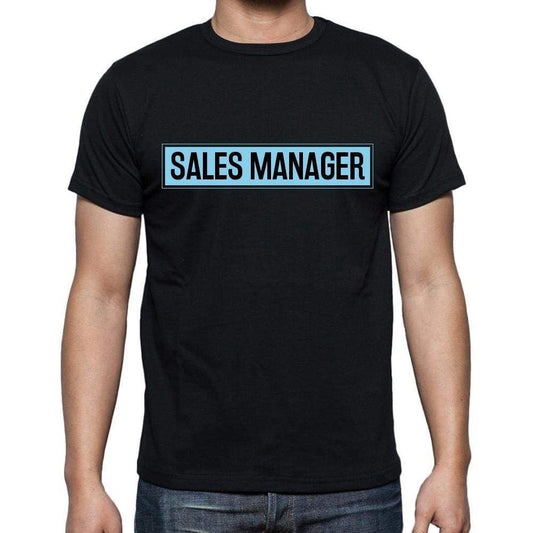 Sales Manager T Shirt Mens T-Shirt Occupation S Size Black Cotton - T-Shirt