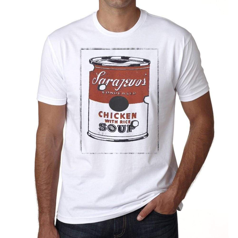 Sarajevos Chicken Soup Tshirt Mens Tee White 100% Cotton Actors 00062