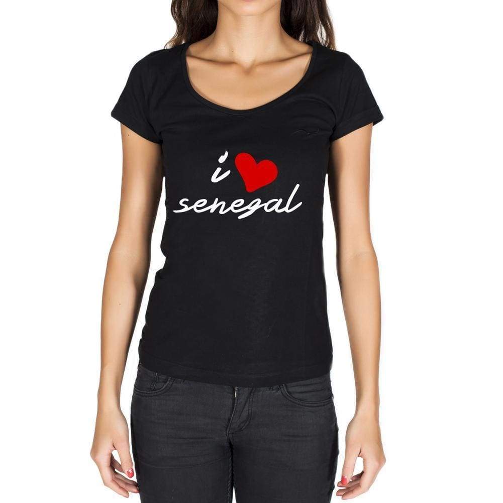 Senegal Womens Short Sleeve Round Neck T-Shirt - Casual