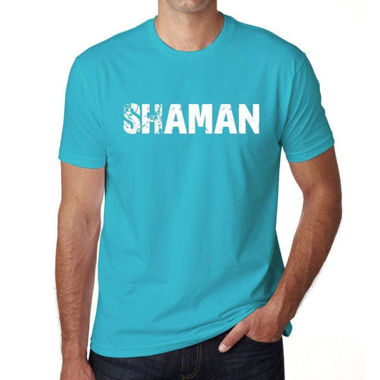 Shaman Mens Short Sleeve Round Neck T-Shirt - Blue / S - Casual