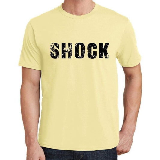 Shock Mens Short Sleeve Round Neck T-Shirt 00043 - Yellow / S - Casual