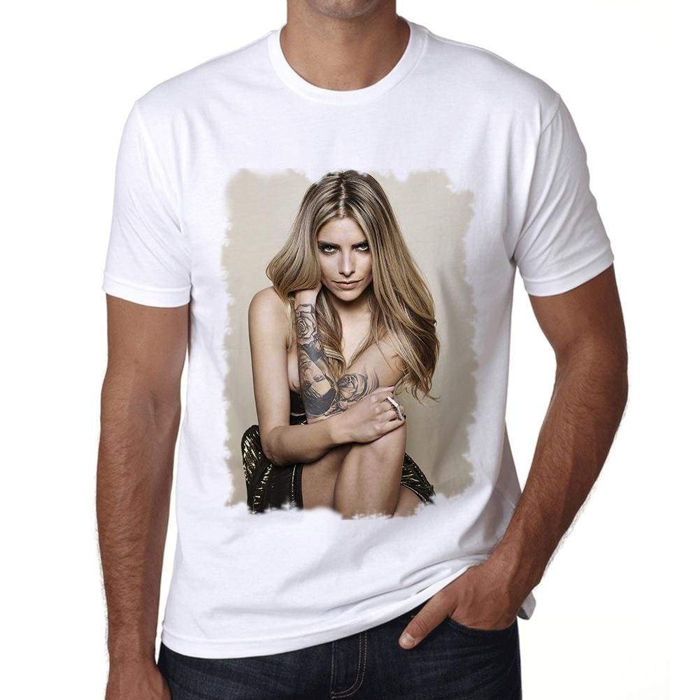 Sophia Thomalla Mens T Shirt White Birthday Gift 00515 - White / Xs - Casual