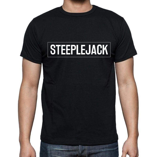 Steeplejack T Shirt Mens T-Shirt Occupation S Size Black Cotton - T-Shirt