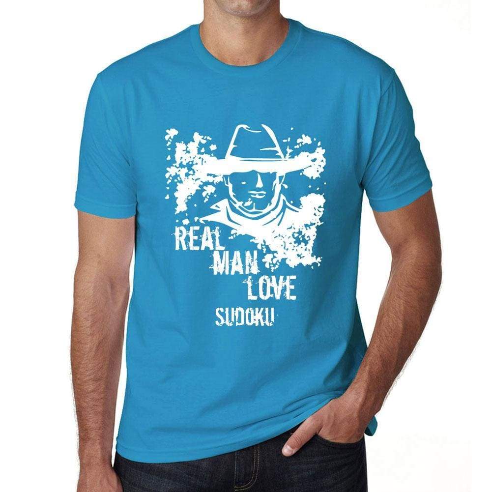 Sudoku Real Men Love Sudoku Mens T Shirt Blue Birthday Gift 00541 - Blue / Xs - Casual