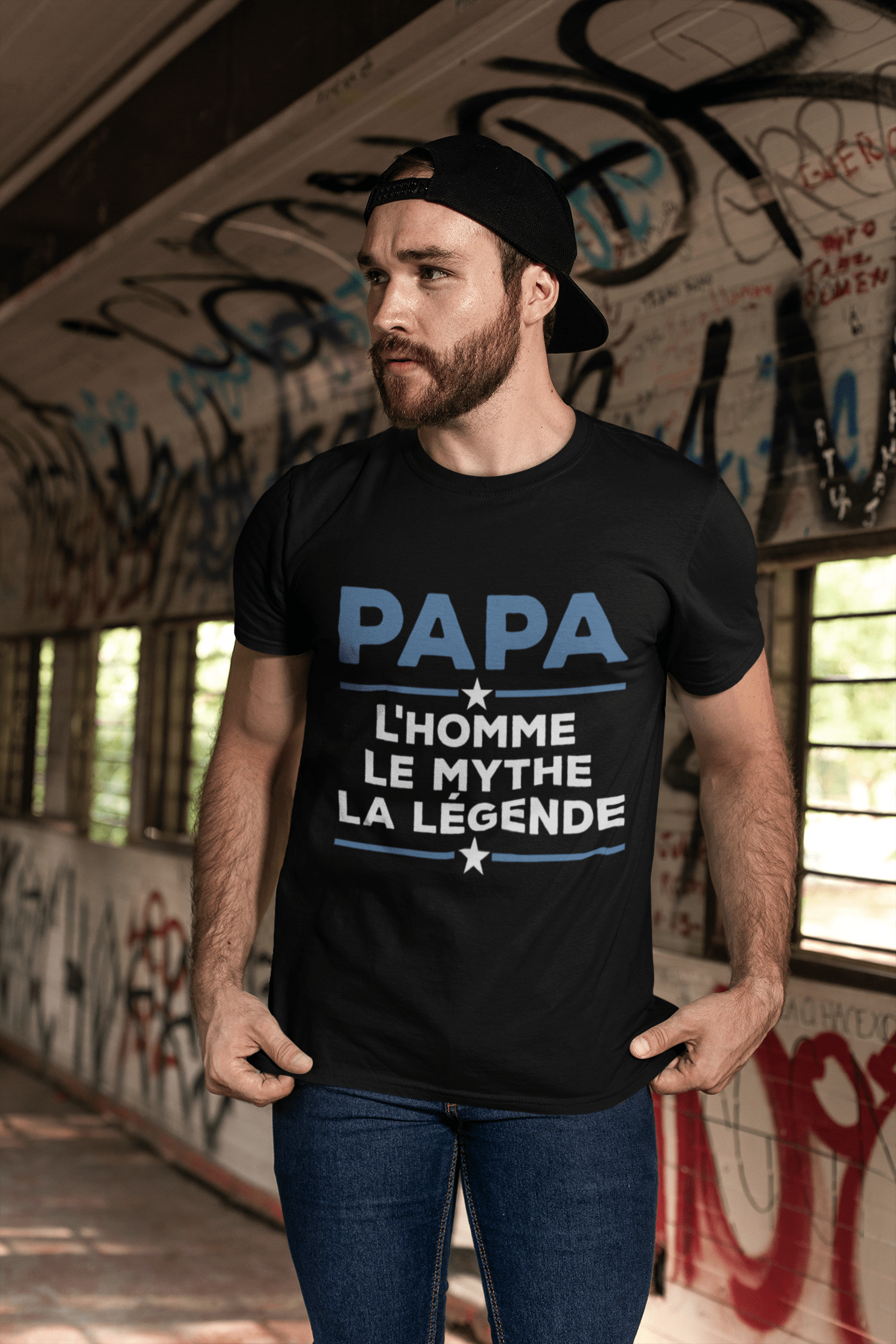 Ultrabasic Papa 1 l'homme Le Mythe La Légende T-Shirt Papa Tshirt Papa l'ours Shirt Le pépé