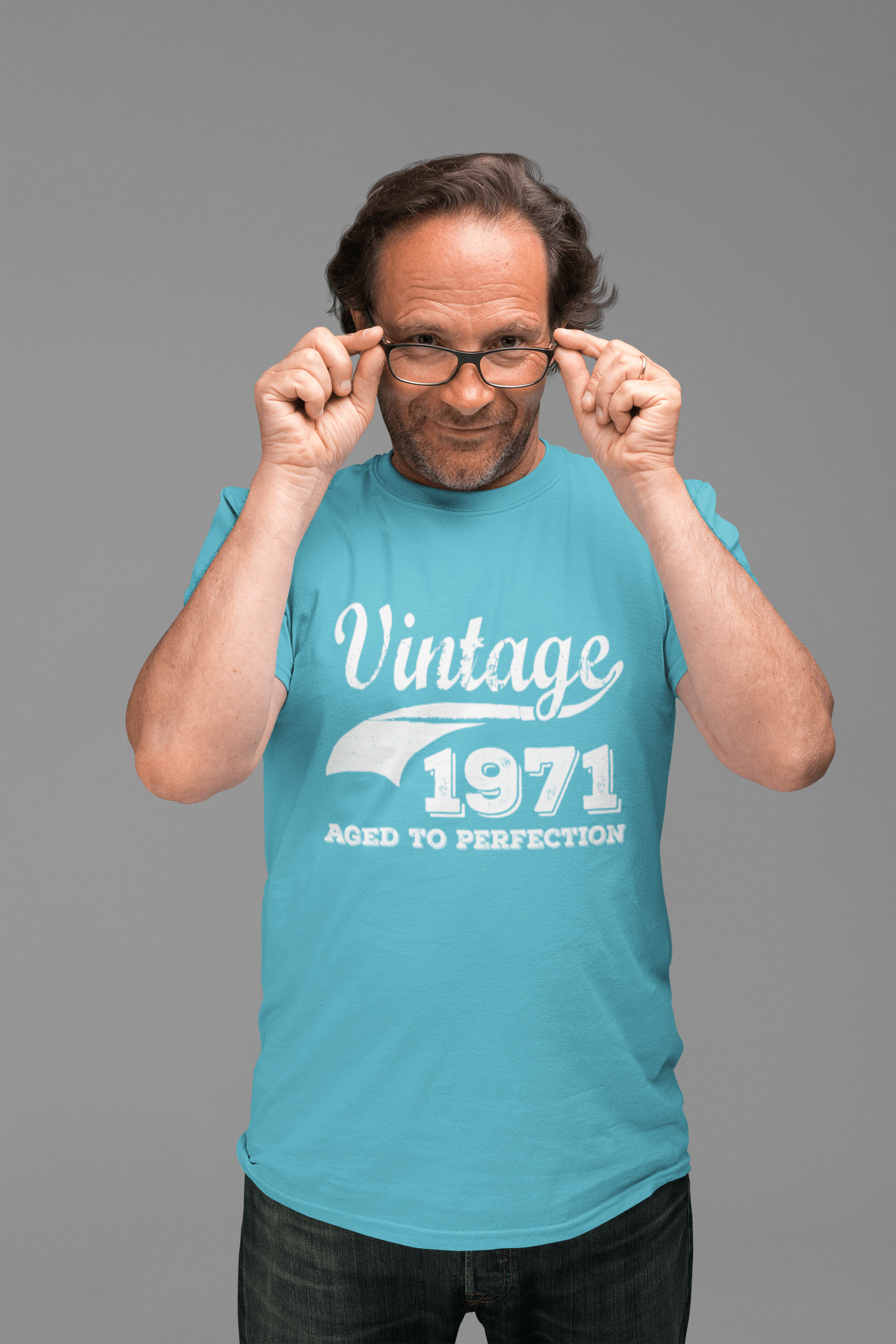 1971 vintage Aged to Perfection, Cadeau Homme t-shirt, Tshirt Homme Anniversaire, Homme Anniversaire Tshirt