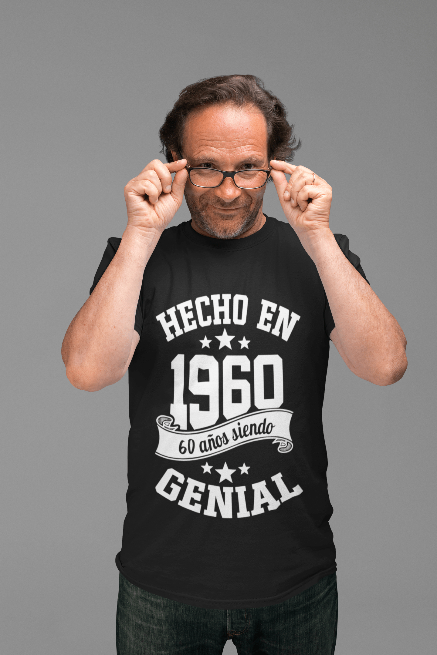 Men's Graphic T-Shirt Hecho en 1960, 60 años de ser Genial T-Shirt