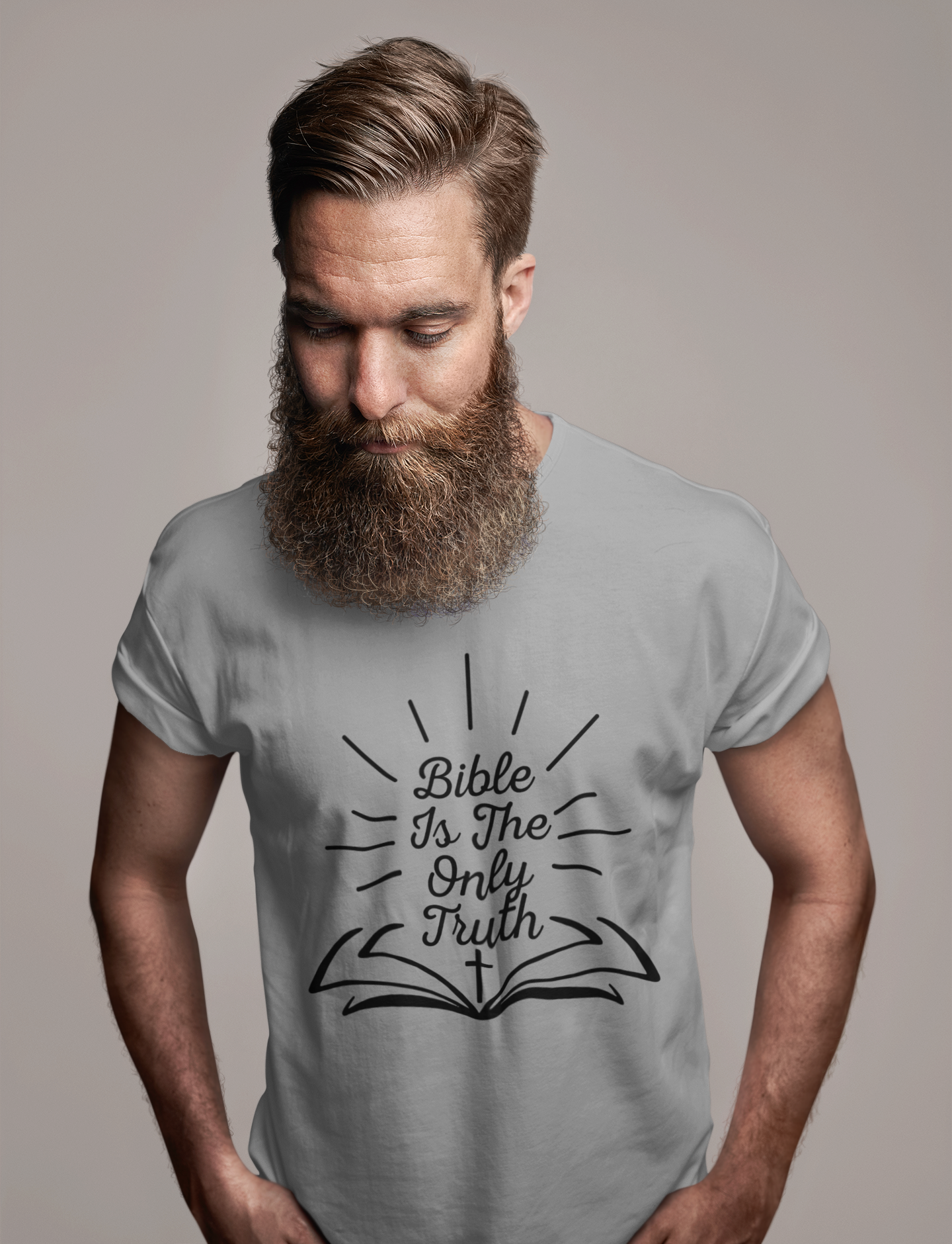 T-shirt ULTRABASIC pour hommes La Bible est la seule vérité - Chemise religieuse biblique