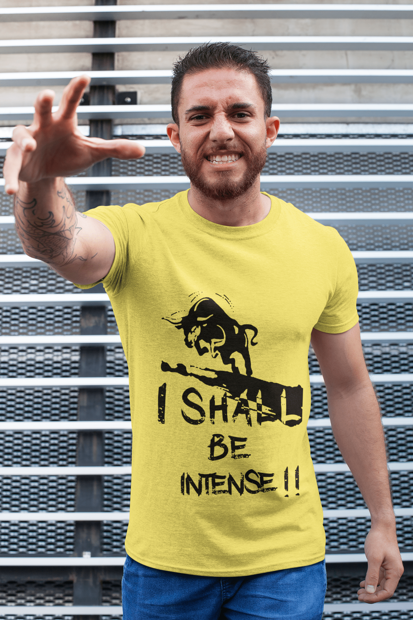 I Shall Be Intense, Men's T-shirt, Lemon, Birthday Gift 00379