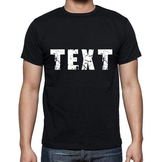 Text Mens Short Sleeve Round Neck T-Shirt 00004 - Casual