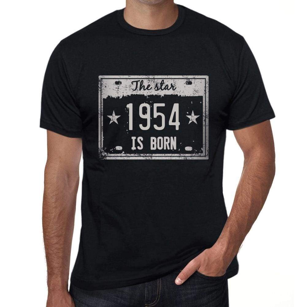 The Star 1954 Is Born Mens T-Shirt Black Birthday Gift 00452 - Black / Xs - Casual