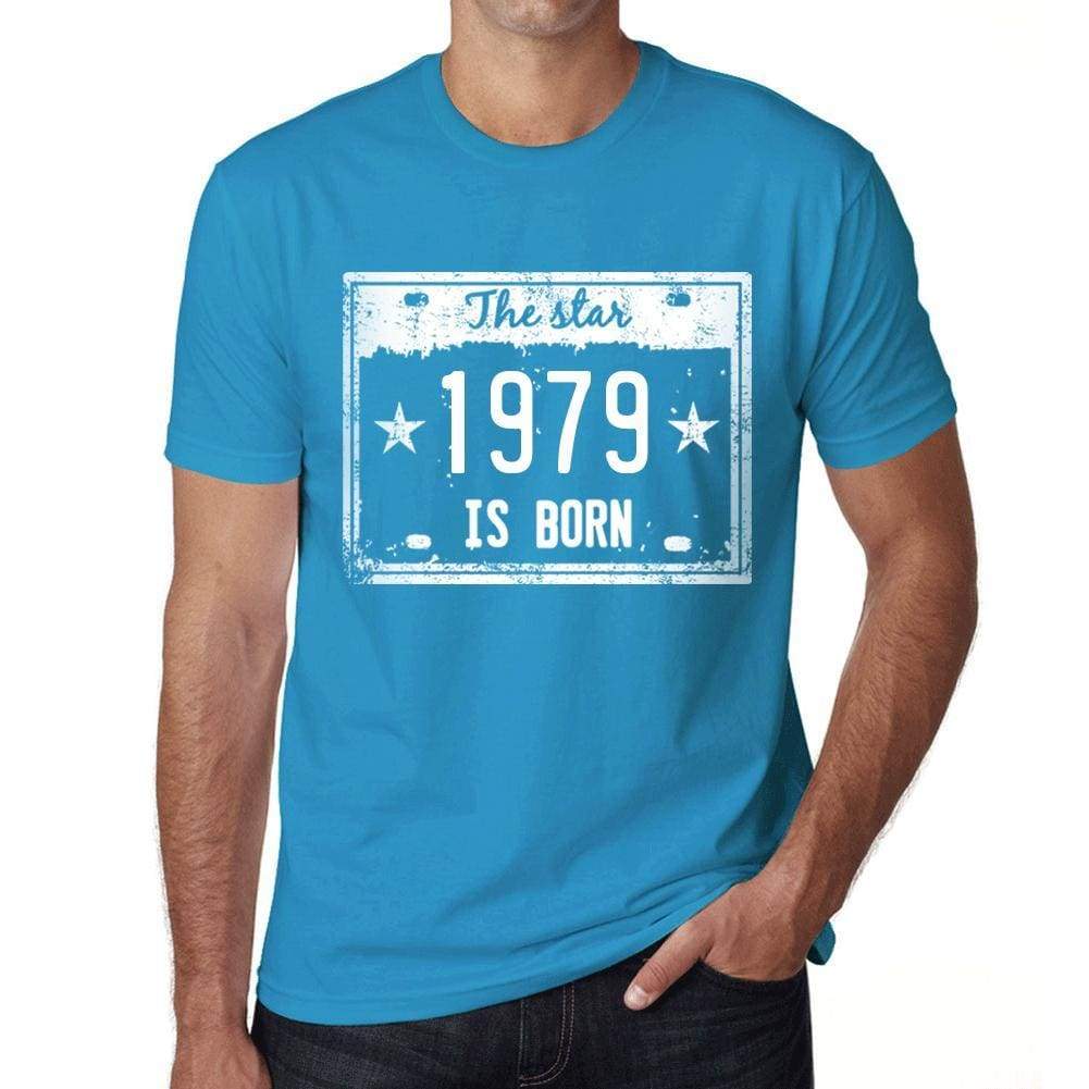 The Star 1979 Is Born Mens T-Shirt Blue Birthday Gift 00455 - Blue / Xs - Casual