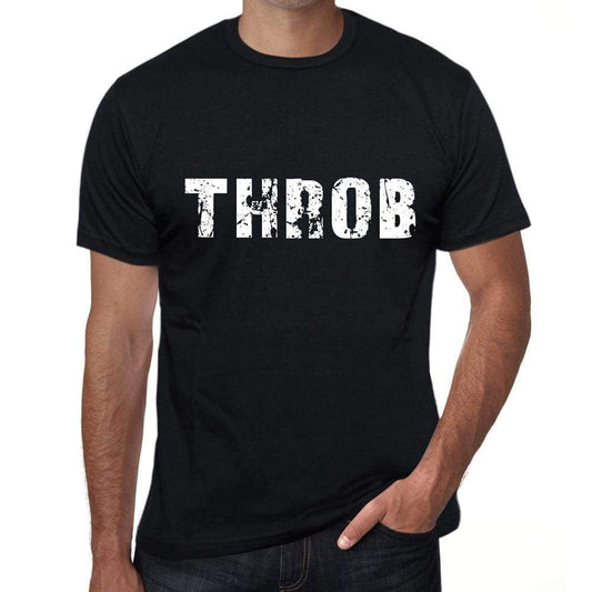 Throb Mens Retro T Shirt Black Birthday Gift 00553 - Black / Xs - Casual