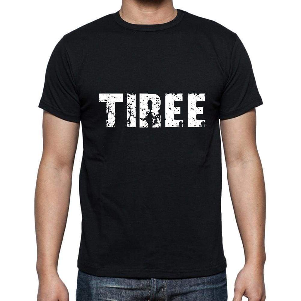 Tiree Mens Short Sleeve Round Neck T-Shirt 5 Letters Black Word 00006 - Casual