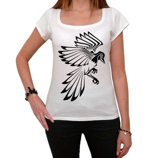 Tribal Bird Tattoo Womens Short Sleeve Scoop Neck Tee 00161