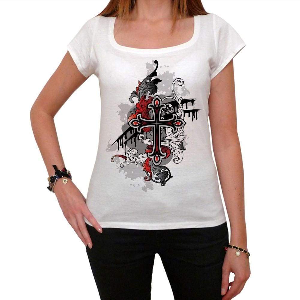 Tribal Gothic Tattoo Womens Short Sleeve Scoop Neck Tee 00161