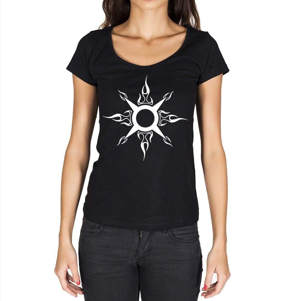 Tribal Key Tattoo Black Gift Tshirt Black Womens T-Shirt 00165