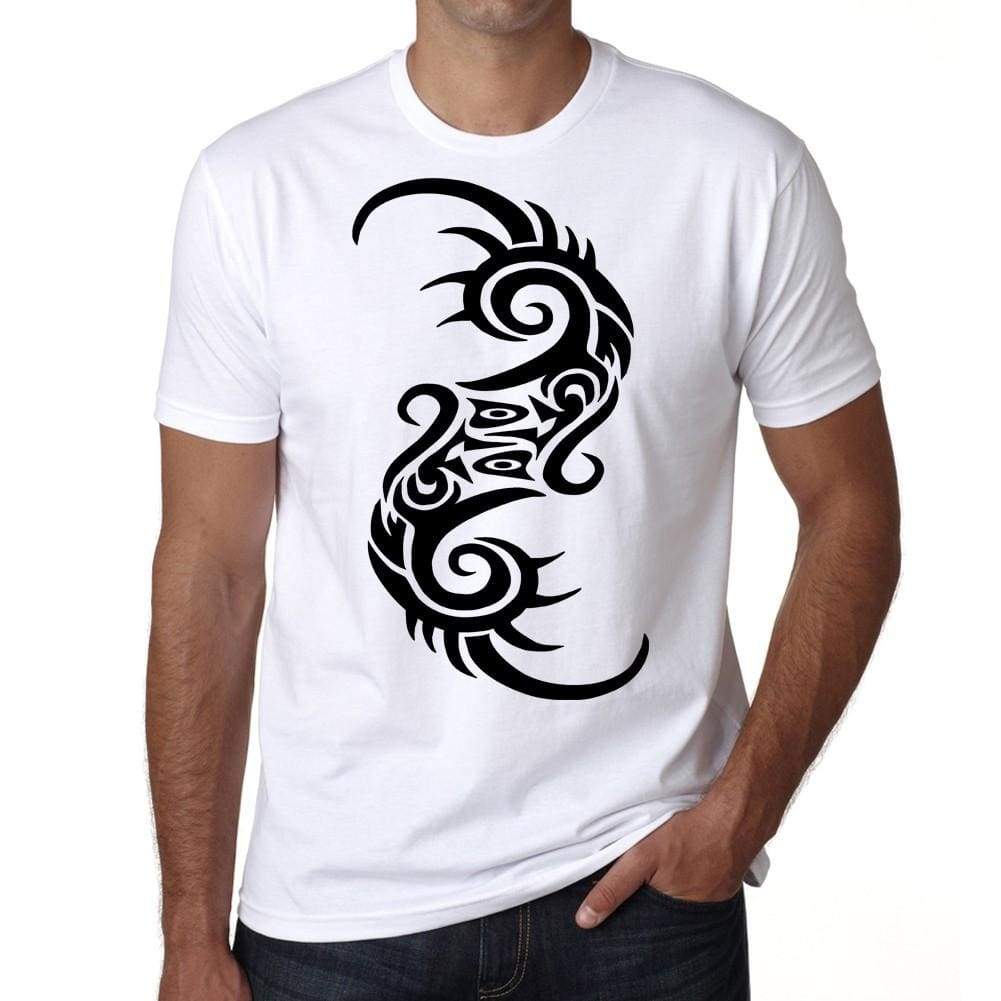 Tribal Tattoo Mens White Tee 100% Cotton 00162