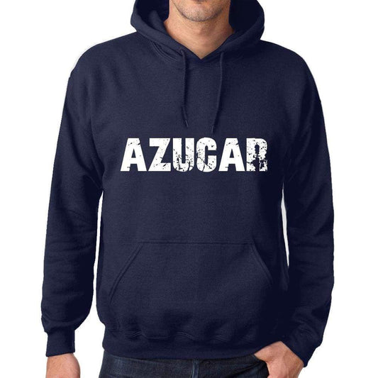 Unisex Printed Graphic Cotton Hoodie Popular Words Azucar French Navy - French Navy / Xs / Cotton - Hoodies