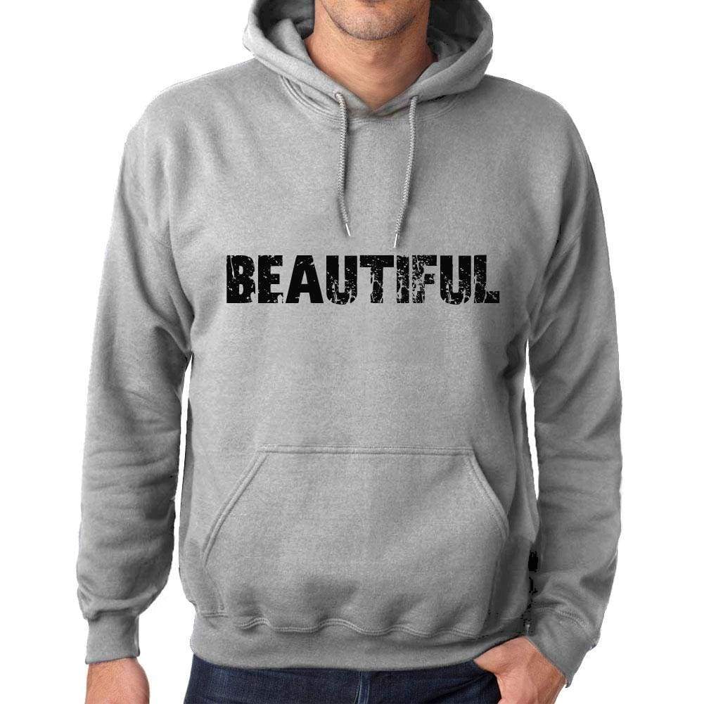 Unisex Printed Graphic Cotton Hoodie Popular Words Beautiful Grey Marl - Grey Marl / Xs / Cotton - Hoodies