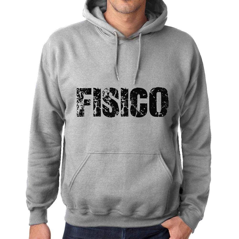 Unisex Printed Graphic Cotton Hoodie Popular Words Fisico Grey Marl - Grey Marl / Xs / Cotton - Hoodies