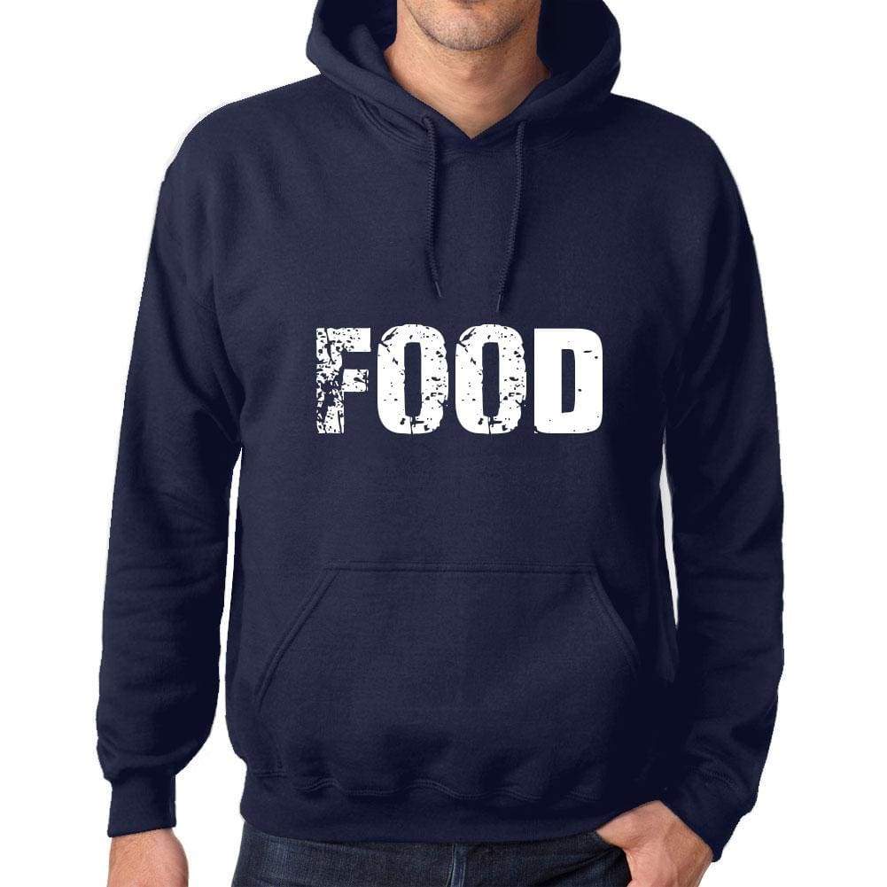 Unisex Printed Graphic Cotton Hoodie Popular Words Food French Navy - French Navy / Xs / Cotton - Hoodies