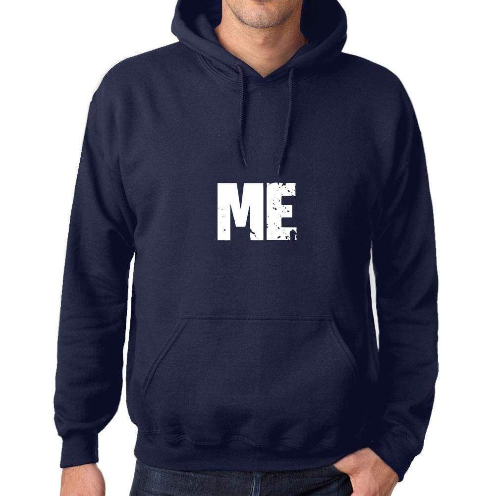 Unisex Printed Graphic Cotton Hoodie Popular Words Me French Navy - French Navy / Xs / Cotton - Hoodies