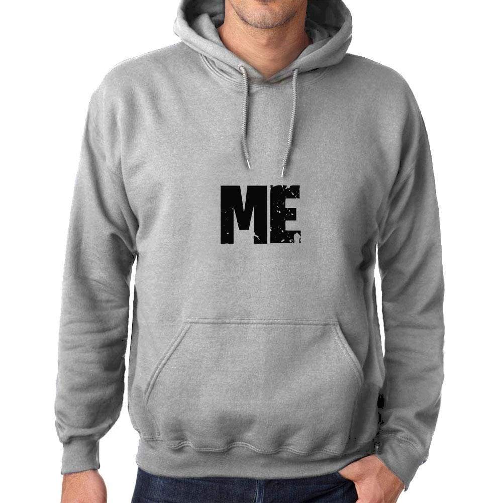 Unisex Printed Graphic Cotton Hoodie Popular Words Me Grey Marl - Grey Marl / Xs / Cotton - Hoodies