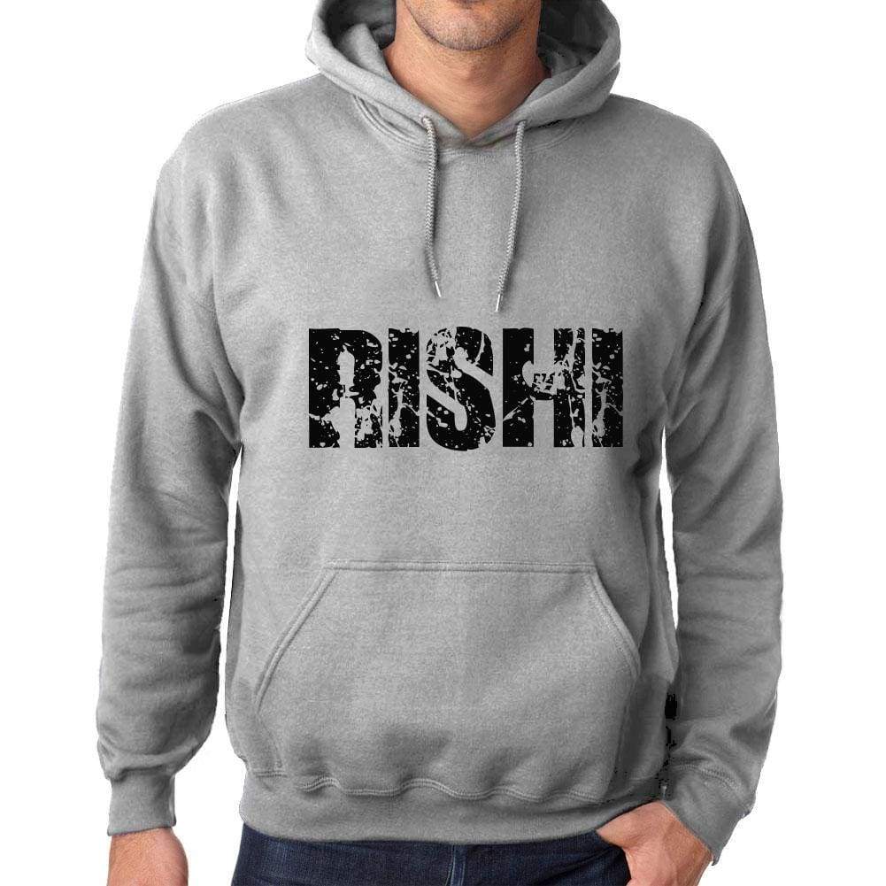 Unisex Printed Graphic Cotton Hoodie Popular Words Rishi Grey Marl - Grey Marl / Xs / Cotton - Hoodies