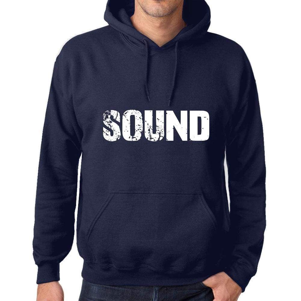 Unisex Printed Graphic Cotton Hoodie Popular Words Sound French Navy - French Navy / Xs / Cotton - Hoodies