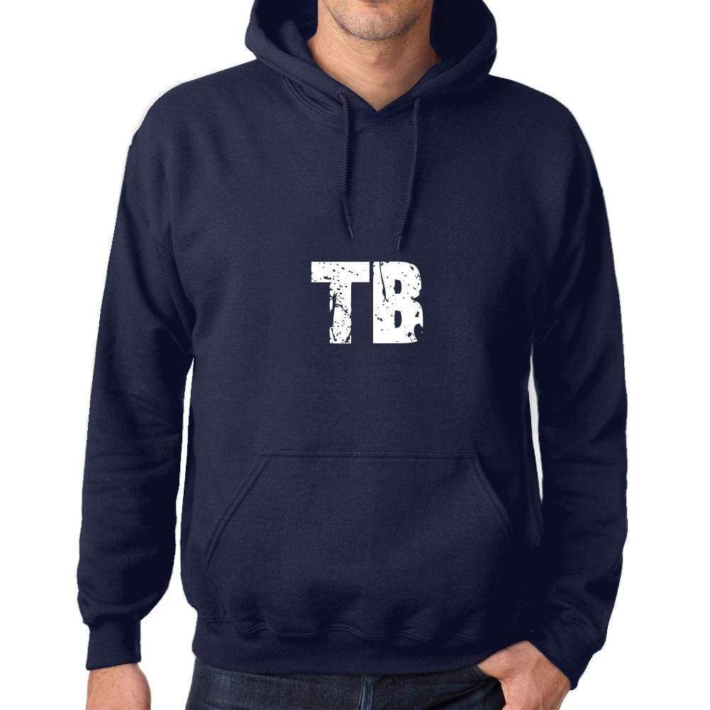 Unisex Printed Graphic Cotton Hoodie Popular Words Tb French Navy - French Navy / Xs / Cotton - Hoodies