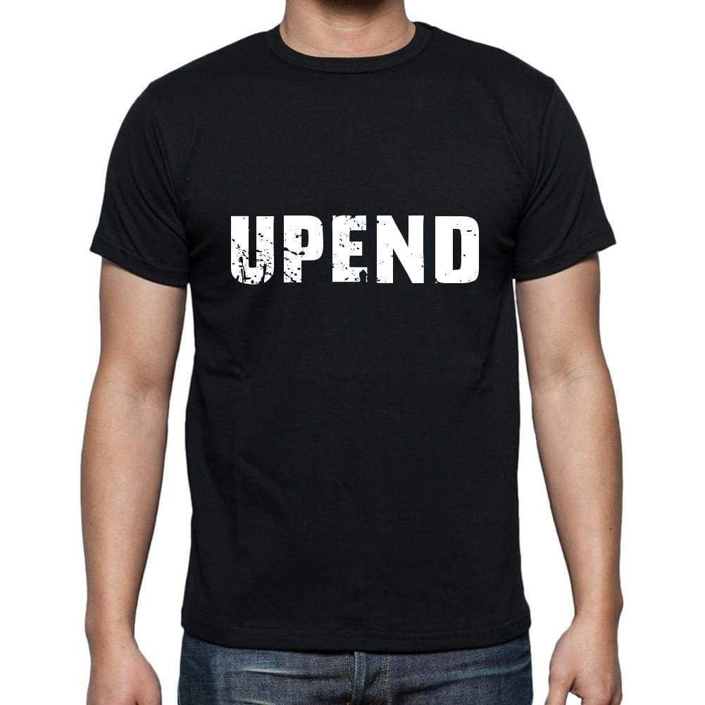 Upend Mens Short Sleeve Round Neck T-Shirt 5 Letters Black Word 00006 - Casual