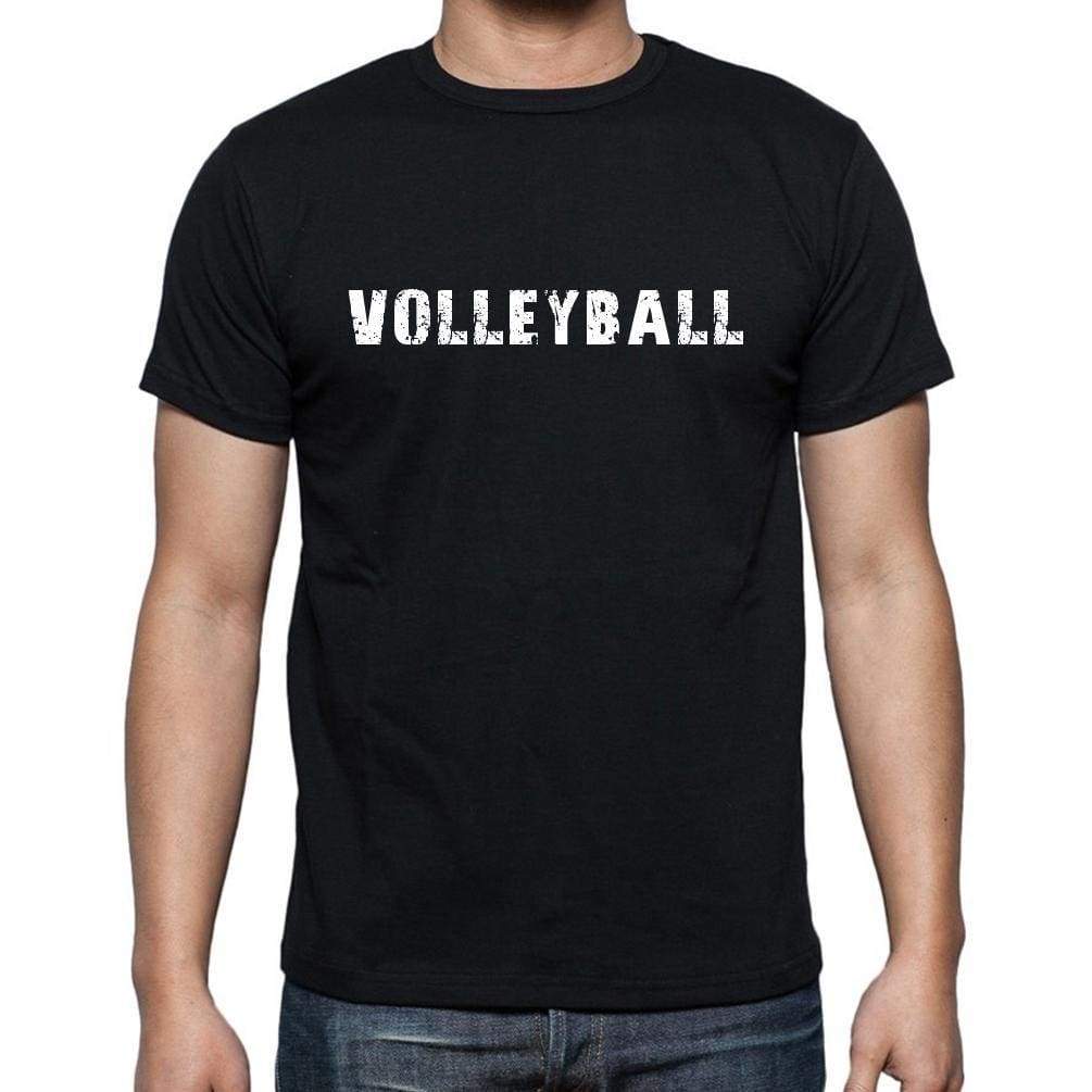 Volleyball Mens Short Sleeve Round Neck T-Shirt - Casual